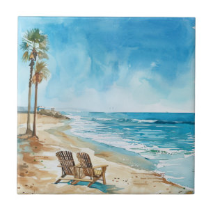 Azulejo Escena de playa