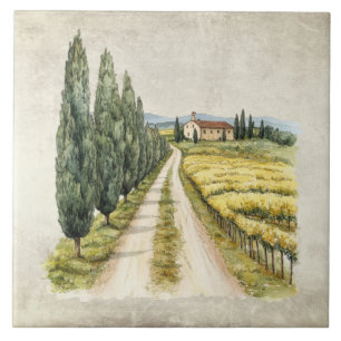 Azulejo Escena italiana toscana rústica