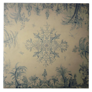Azulejo Escena pintoresca del Repro Delft Tile Chinoiserie