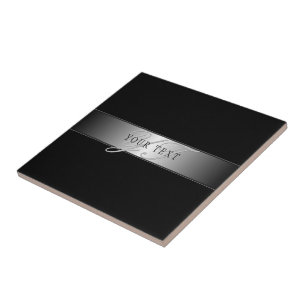 Azulejo Escritura elegante editable de monograma en guión 