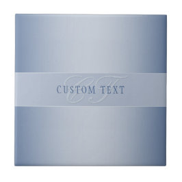 Azulejo Escritura Elegante Editable En Monograma | Azul