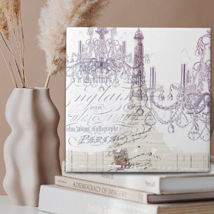 Azulejo escritura francesa chandelier paris eiffel tower