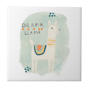Azulejo Escuadrón de Llama - Drama Llama