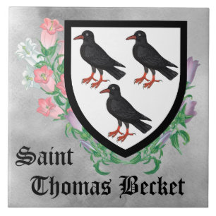 Azulejo Escudo atribuido a St. Thomas Becket
