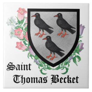 Azulejo Escudo atribuido a St. Thomas Becket