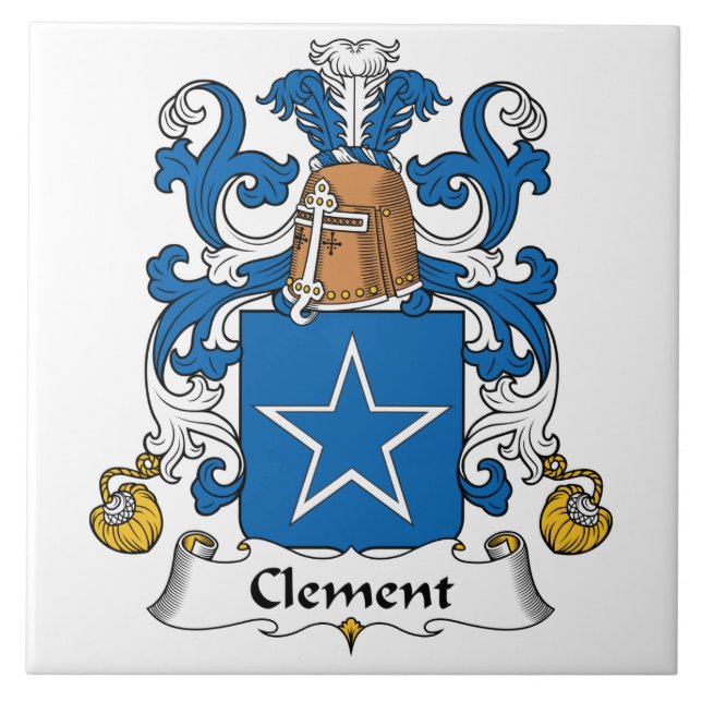 Azulejo Escudo clemente de la familia (Frente)