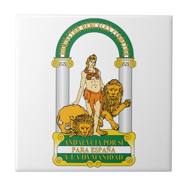 Azulejo Escudo de armas de Andalucía (España) (Frente)