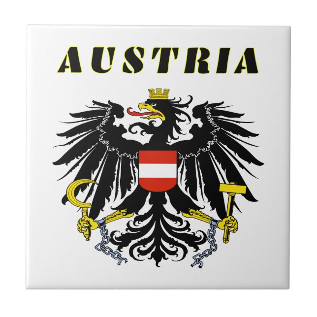 Azulejo Escudo de armas de AUSTRIA (Frente)
