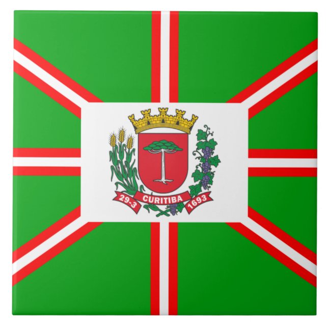 Azulejo Escudo de armas de Curitiba (Brasil) (Frente)