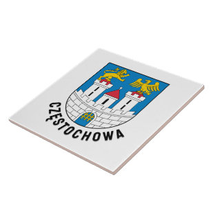 Azulejo Escudo de Armas de Częstochowa, Polonia