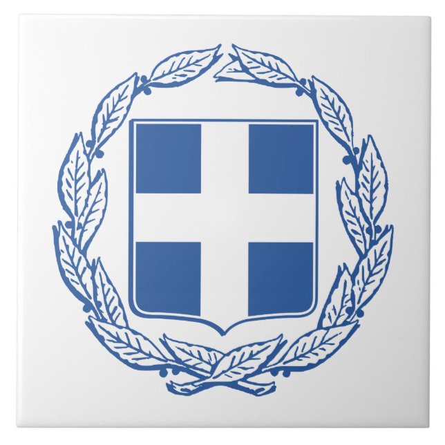 Azulejo Escudo de armas de Grecia (Frente)