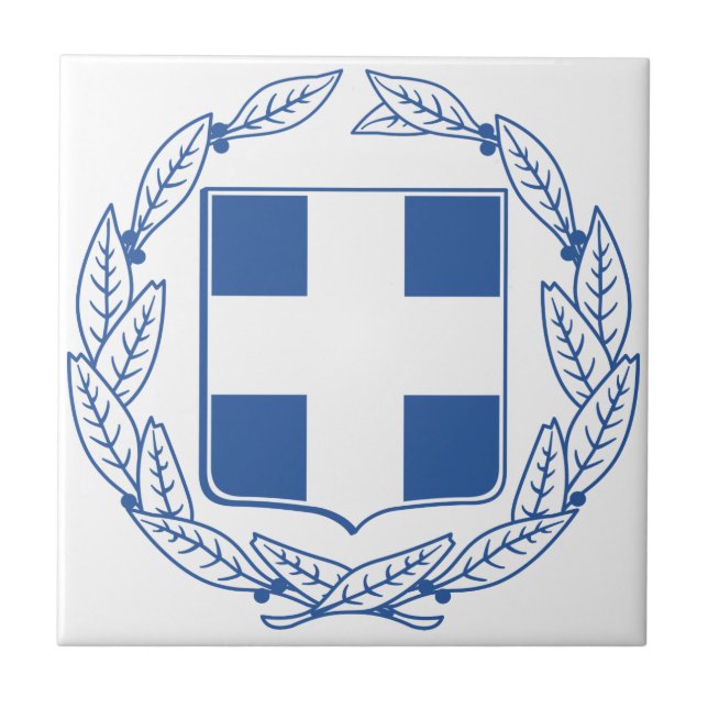 Azulejo Escudo de armas de Grecia (Frente)