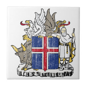 Azulejo Escudo de armas de Islandia