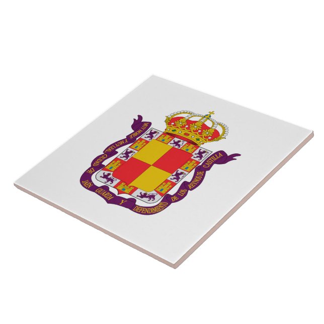 Azulejo Escudo de armas de Jaén, España (Lado)