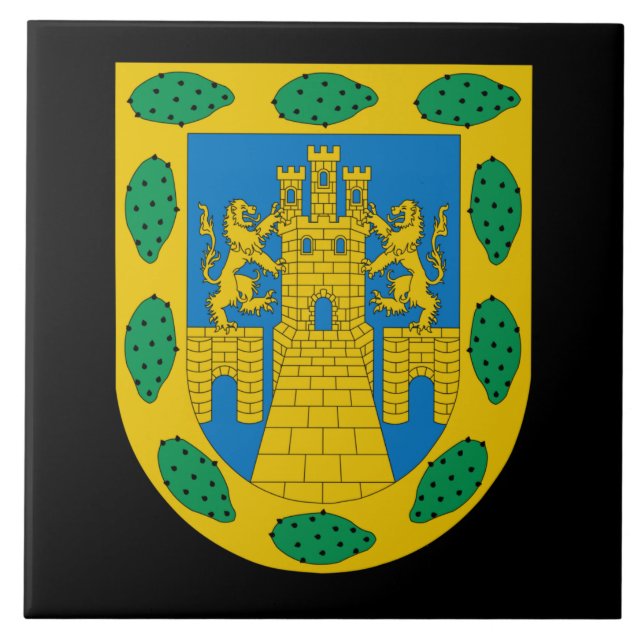 Azulejo Escudo de armas de la Ciudad de México (Frente)