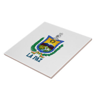 Azulejo Escudo de Armas de La Paz, Bolivia