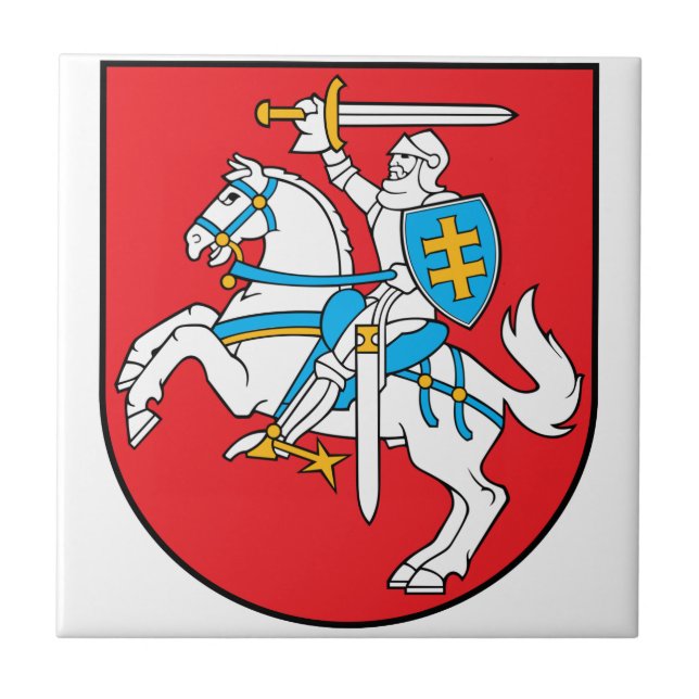 Azulejo Escudo de armas de Lituania (Frente)