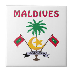 Azulejo Escudo de armas de MALDIVAS