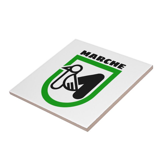 Azulejo Escudo de armas de marzo (Italia) (Lado)