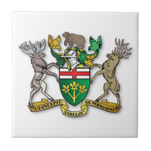 Azulejo Escudo de armas de Ontario