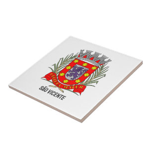 Azulejo Escudo de armas de São Vicente, São Paulo