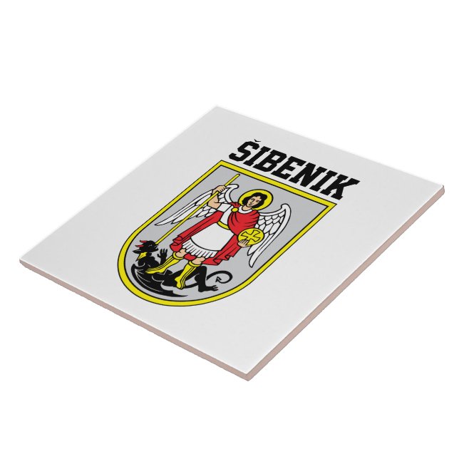 Azulejo Escudo de armas de Šibenik - Croacia (Lado)