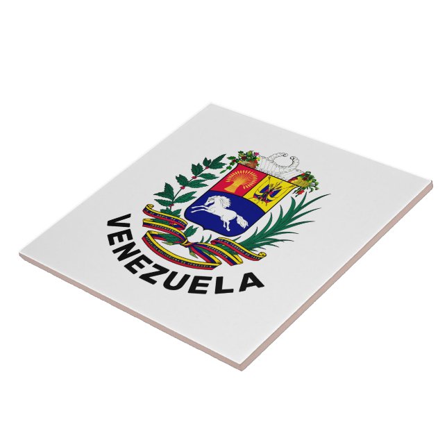 Azulejo Escudo de armas de Venezuela (Lado)