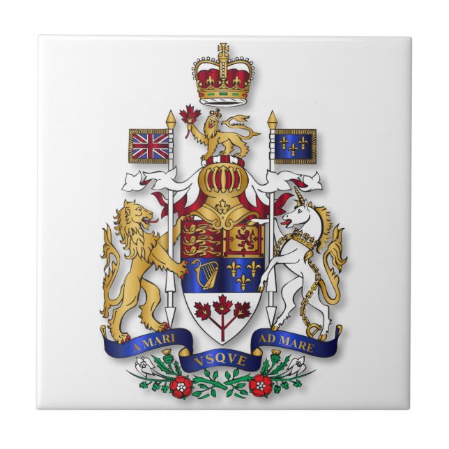 Azulejo Escudo de armas del Canadá (Frente)