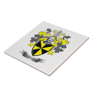 Azulejo Escudo de armas del escudo de la familia de