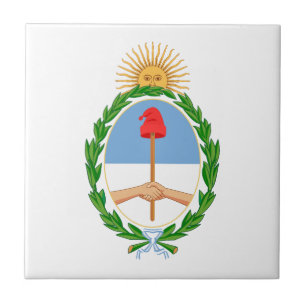 Azulejo escudo de armas del país Argentina símbolo emblema