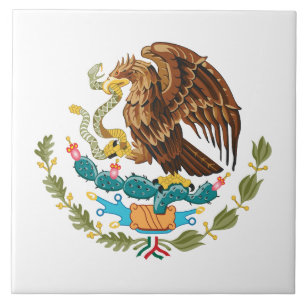 Azulejo escudo de armas del país México símbolo emblema ba