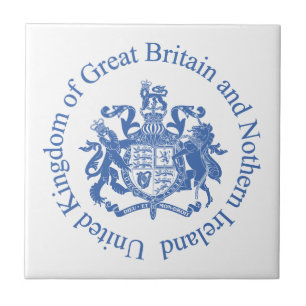 Azulejo Escudo de armas del Reino Unido