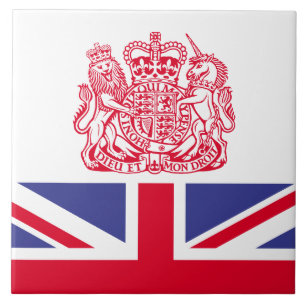 Azulejo Escudo de armas del Reino Unido