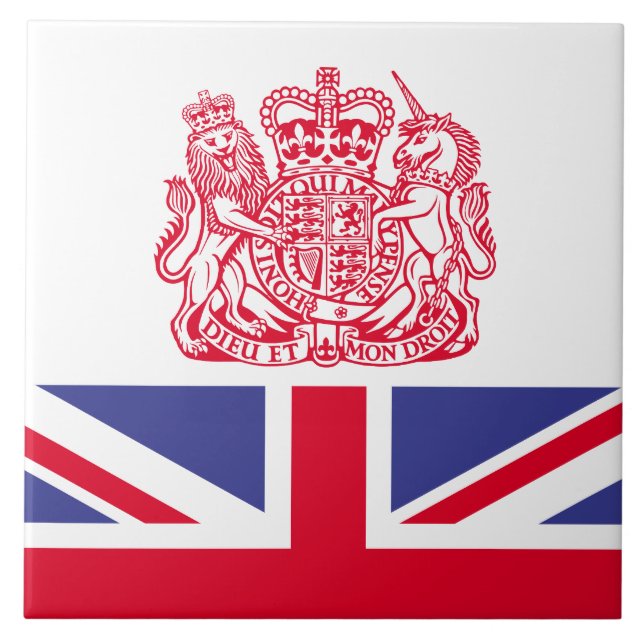 Azulejo Escudo de armas del Reino Unido (Frente)