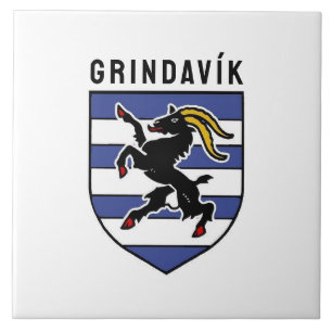 Azulejo Escudo de armas Grindavík - Islandia