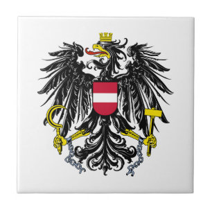 Azulejo escudo de armas símbolo emblema bandera de Austria