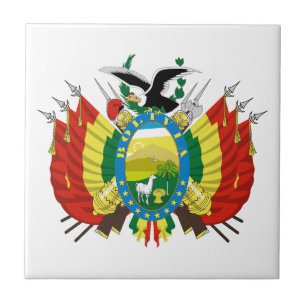 Azulejo escudo de armas símbolo emblema bandera de Bolivia