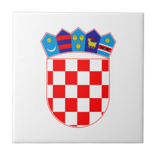 Azulejo escudo de armas símbolo emblema bandera de Croacia