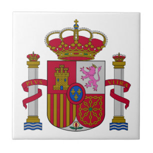 Azulejo escudo de armas símbolo emblema bandera de España