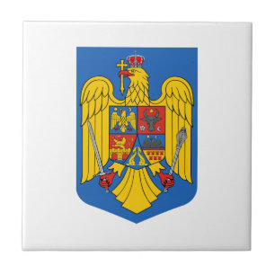 Azulejo escudo de armas símbolo emblema bandera de Rumania