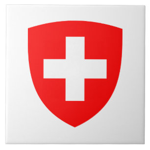 Azulejo Escudo de armas símbolo emblema suizo país Suiza