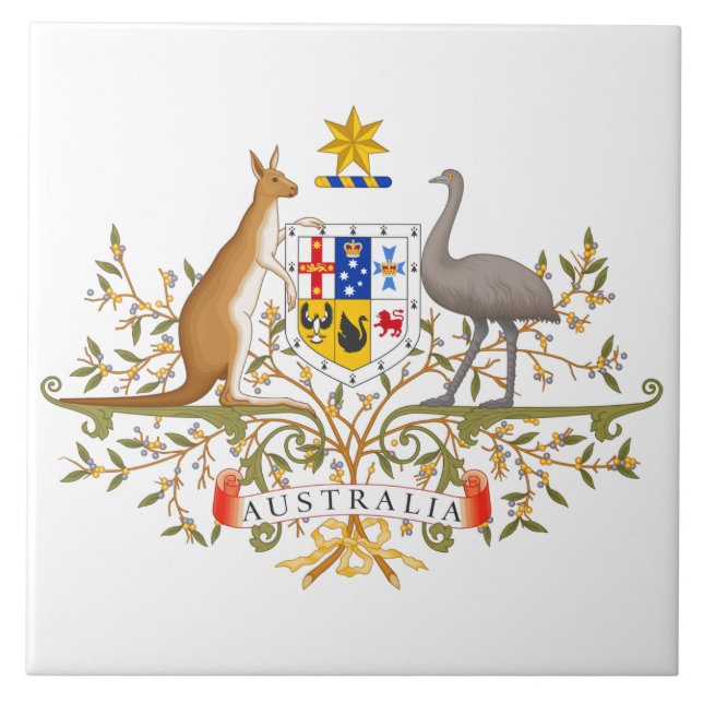 Azulejo Escudo de Australia (Frente)