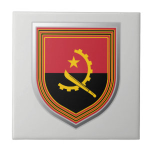 Azulejo Escudo de bandera de Angola