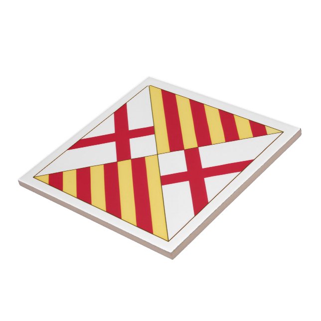 Azulejo Escudo de Barcelona (sin corona) (Lado)