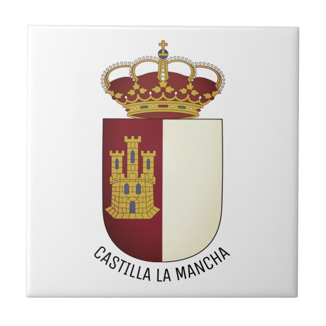 Azulejo Escudo de Castilla La Mancha - España (Frente)