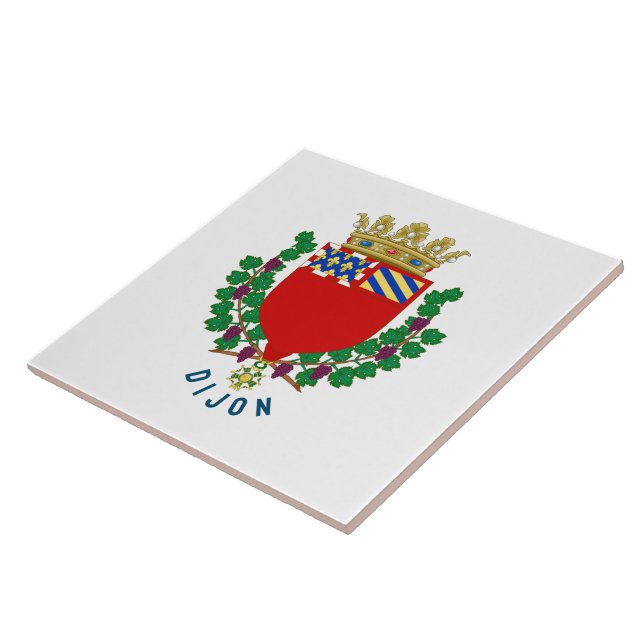 Azulejo Escudo de Dijon, Francia (Lado)