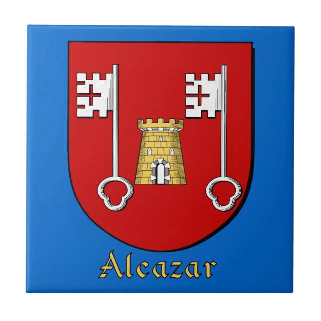 Azulejo Escudo de la familia Alcazar (Frente)