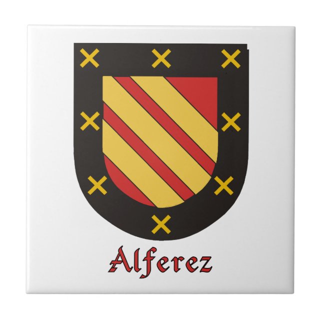 Azulejo Escudo de la familia Alferez (Frente)