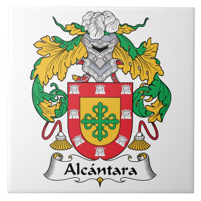 Azulejo Escudo de la familia de Alcantara (Frente)