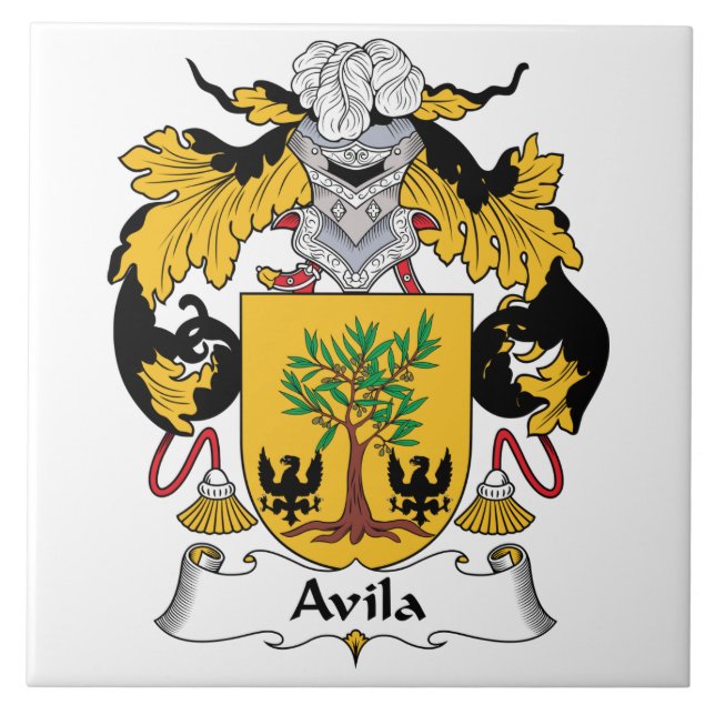 Azulejo Escudo de la familia de Ávila (Frente)
